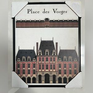 2 pieces of brand new artwork- Paris themed. Mounting grooves at back